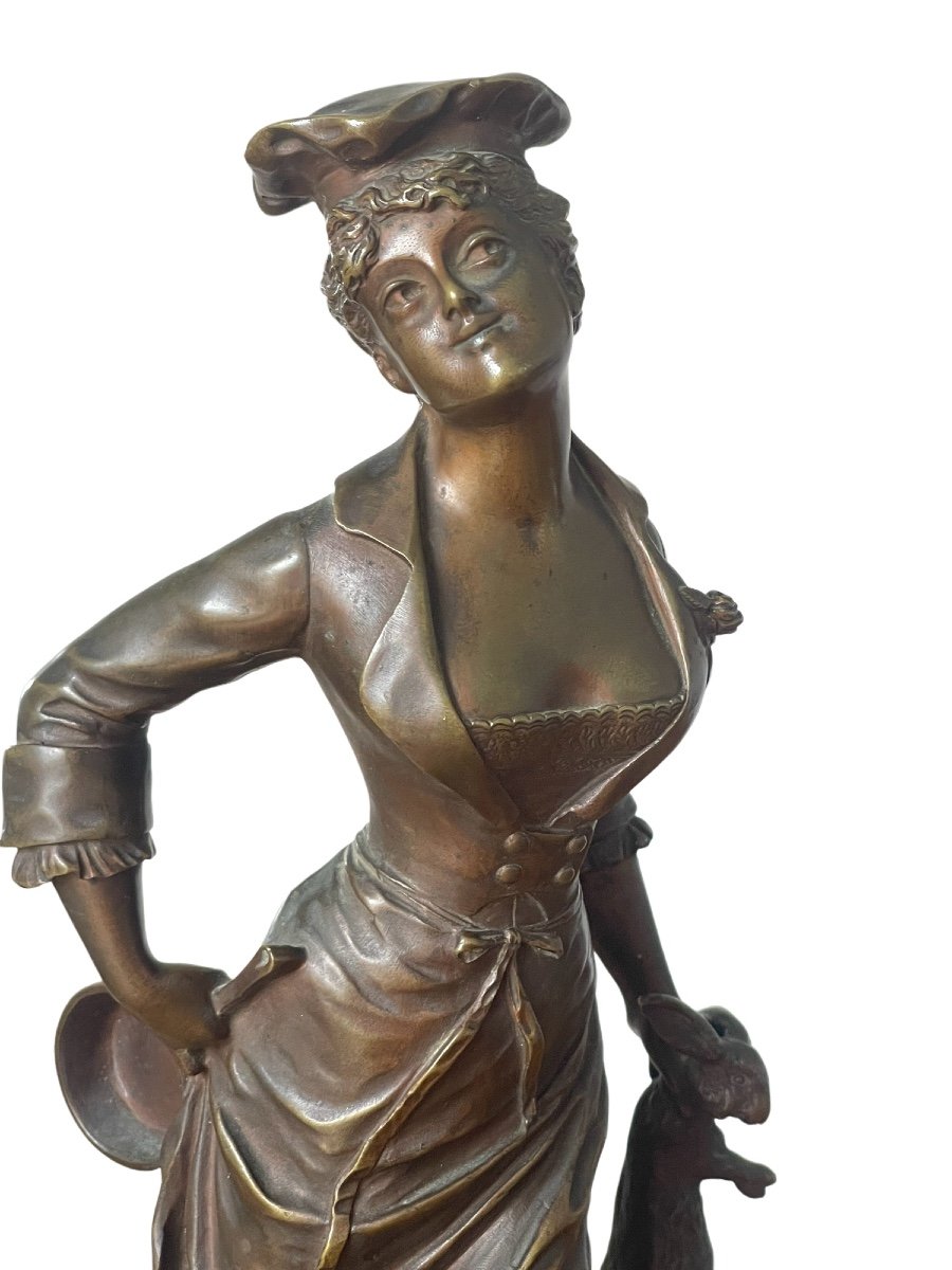 Elegant Anonymous Bronze Sculpture Cooker -photo-2