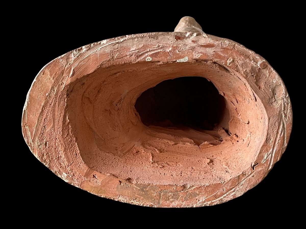 (1895-1986) Georges Halbout Du Tanney Sculpture Of An Algerian Woman Orientalist Terracotta-photo-3