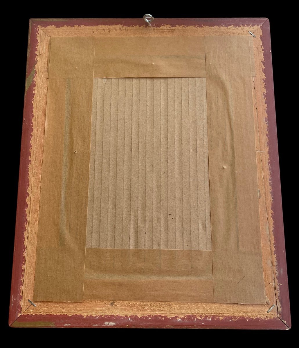 Huile Sur Panneau Signée Gisbert Portrait de mademoiselle L.L d’après James Tissot -photo-1