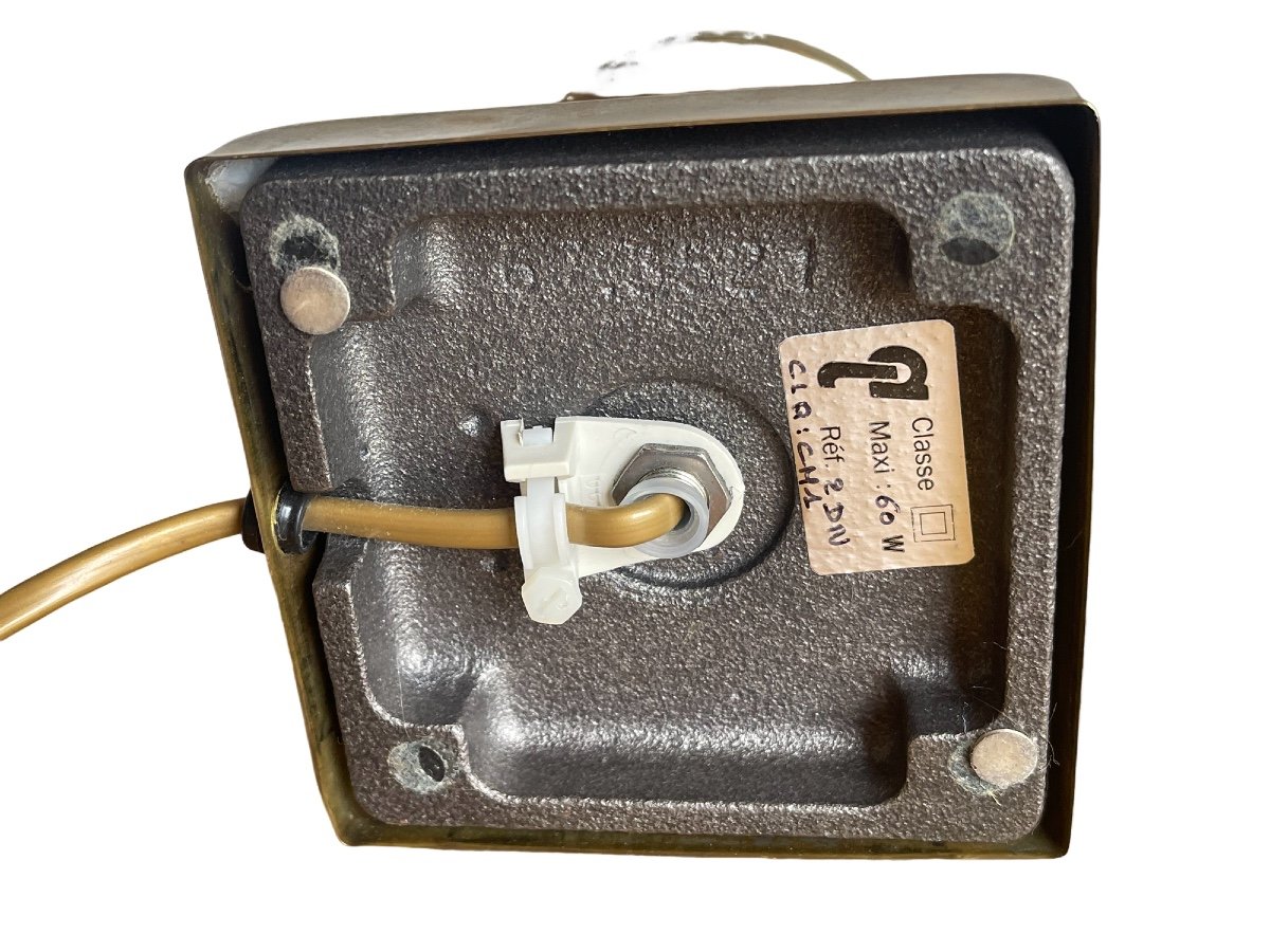 Designer Tulip Table Lamp In Perspex Attributed To Maison Rougier -photo-4