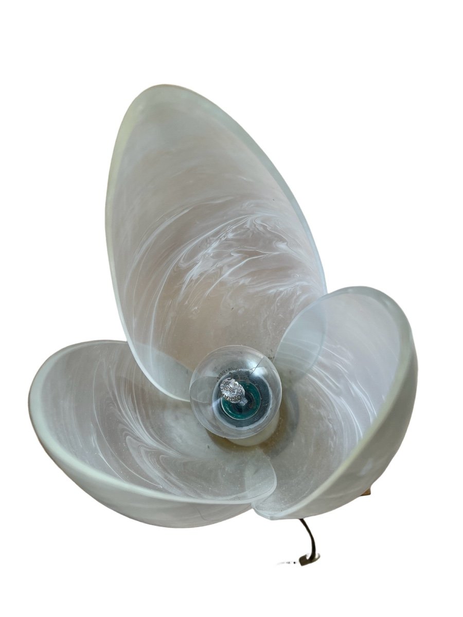 Designer Tulip Table Lamp In Perspex Attributed To Maison Rougier -photo-7