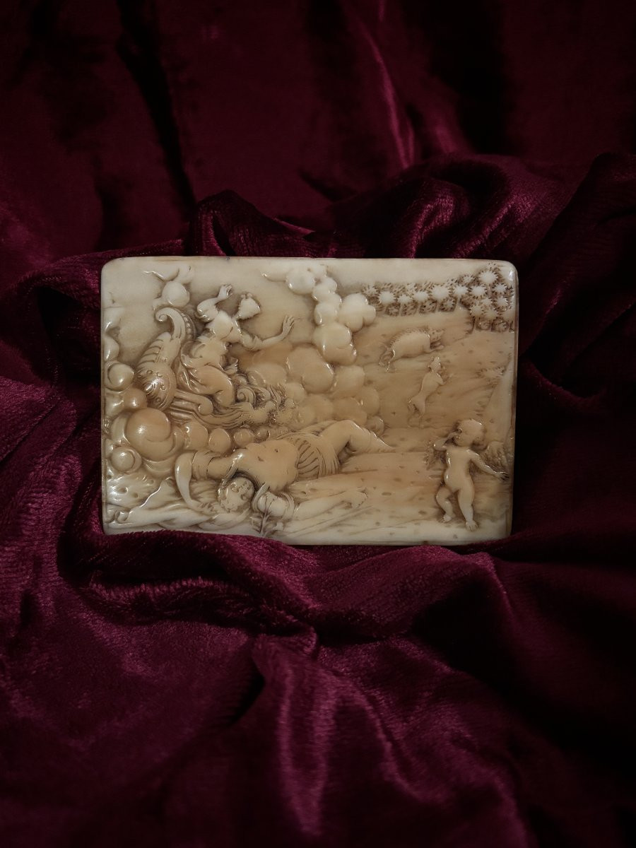 Antique-themed Ivory Plaque - 18th Century-photo-1