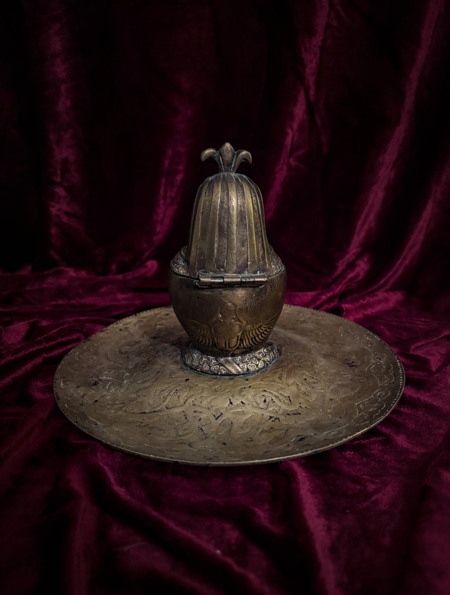 Egyptomania Inkwell Circa 1900-photo-4