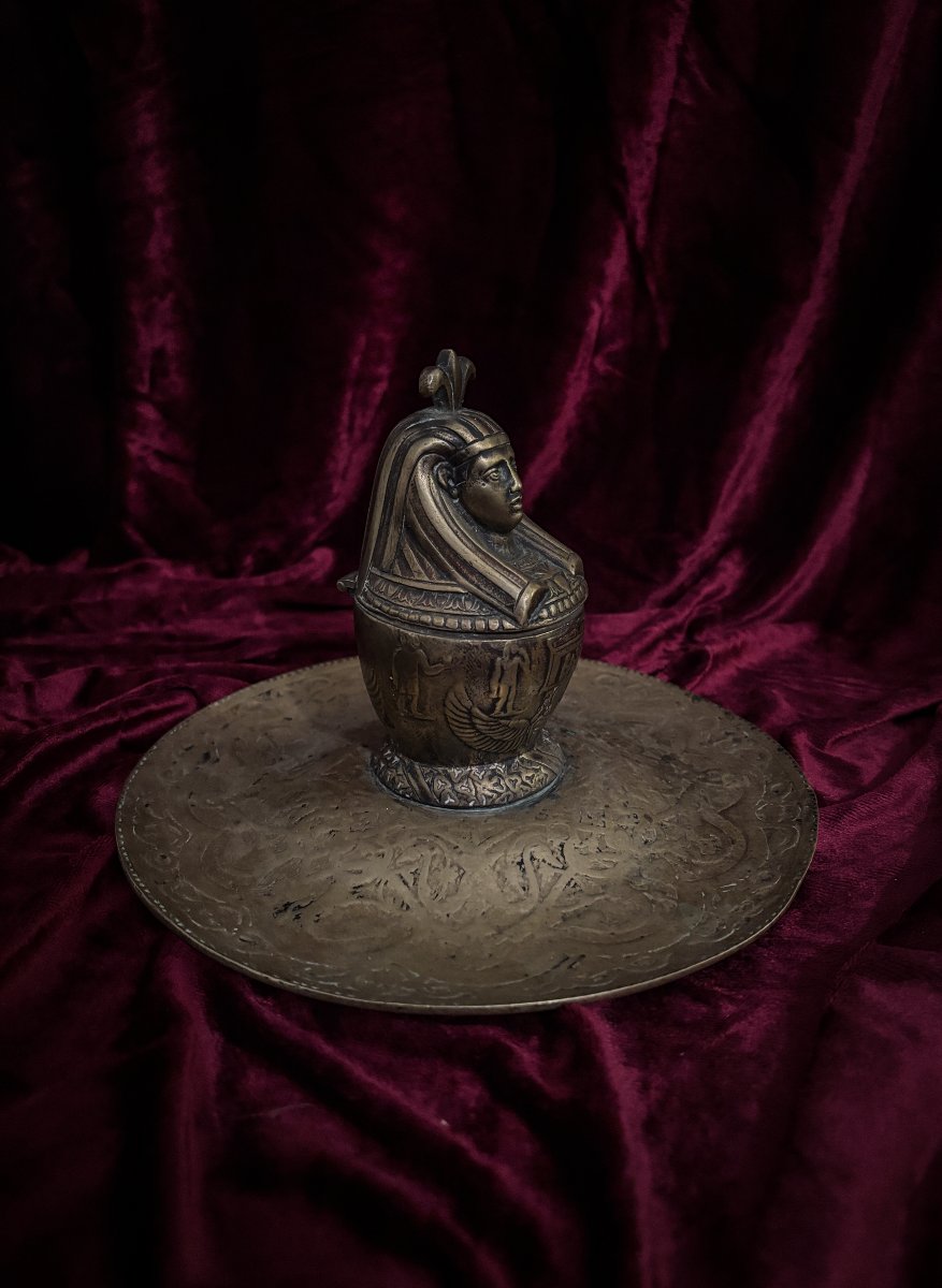 Egyptomania Inkwell Circa 1900-photo-1