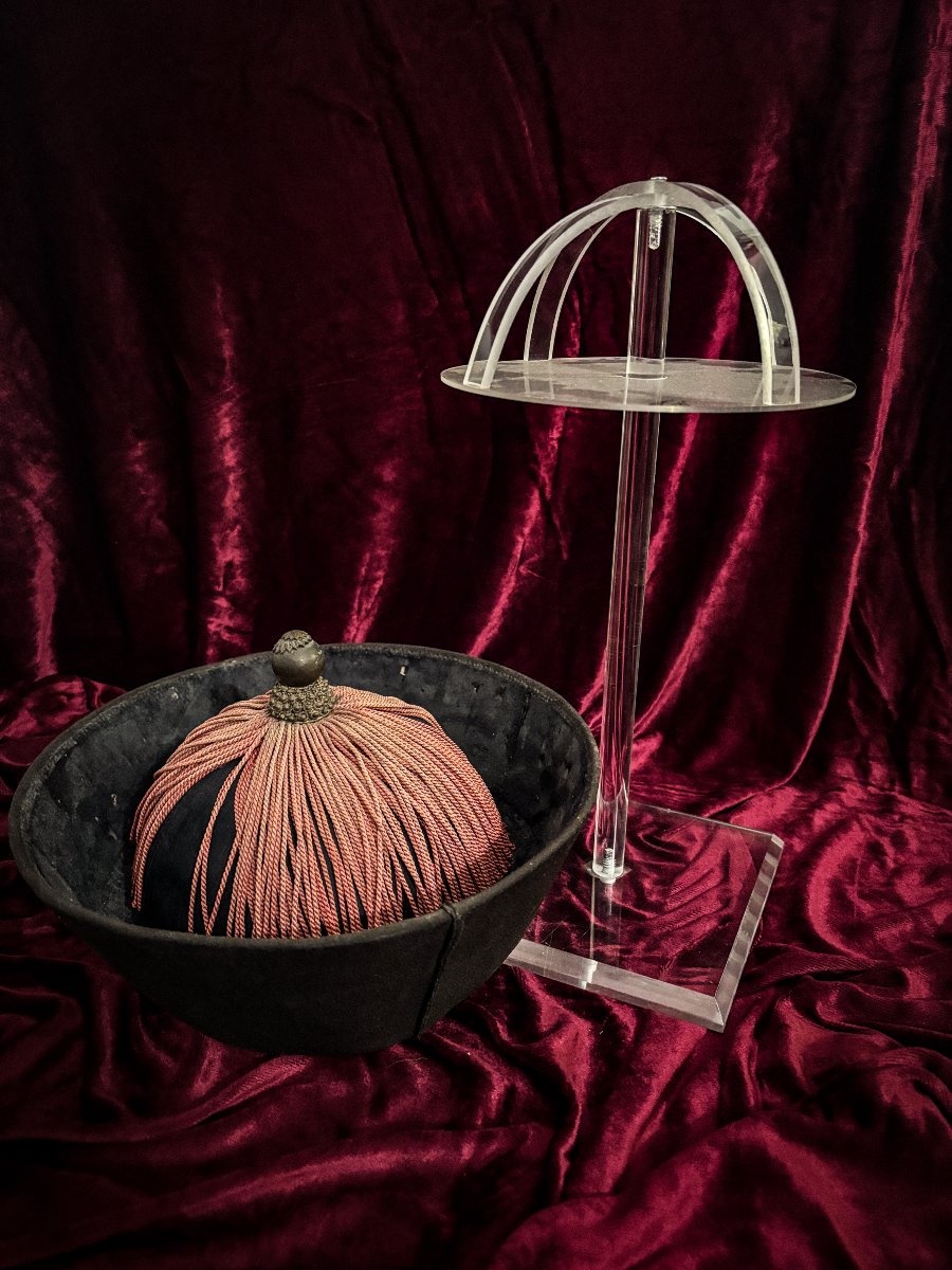 Chapeau de mandarin de la Cour Impériale Qing, Chine, XIXe siècle-photo-4