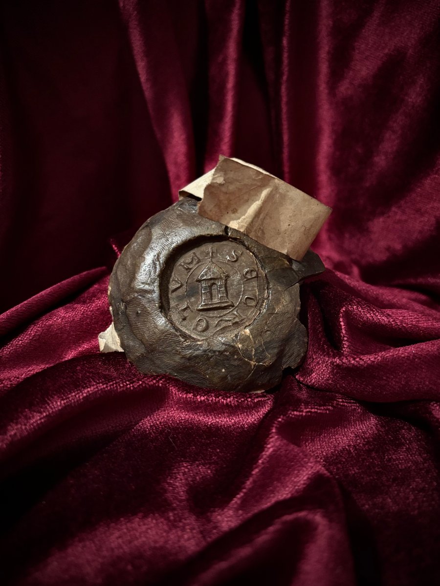 Medieval Seal Of The City Of Verdun, Circa 1240-photo-2