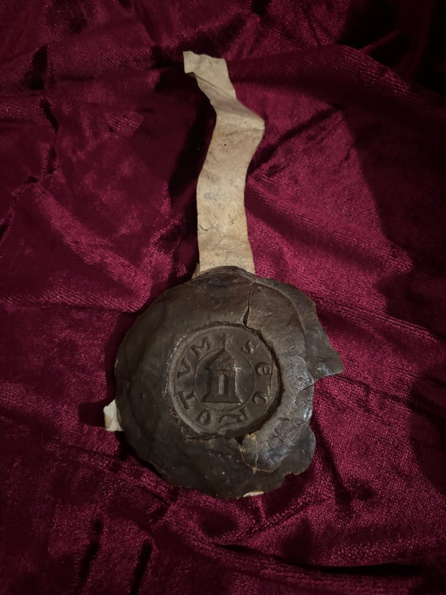 Medieval Seal Of The City Of Verdun, Circa 1240-photo-1