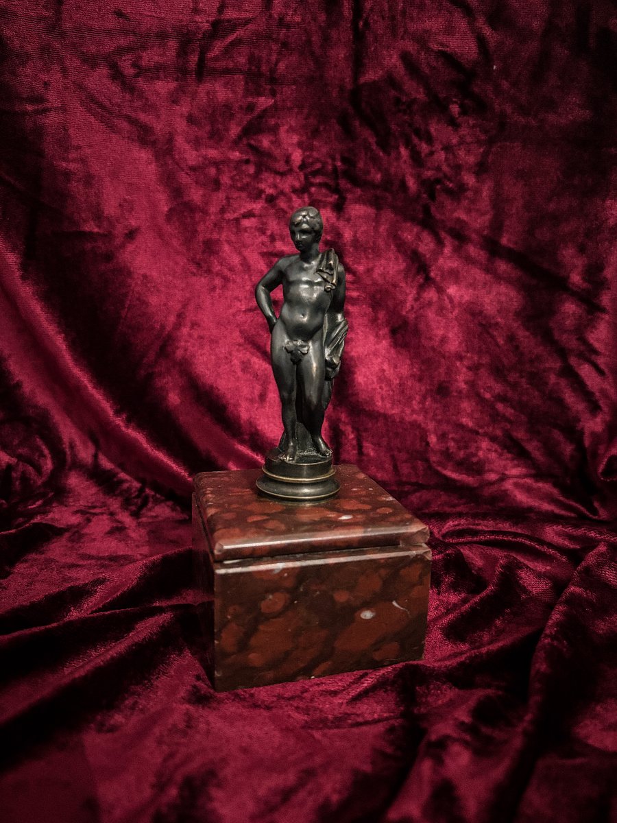 Statuette en bronze à patine brune - souvenir du Grand Tour, XIXe siècle-photo-2