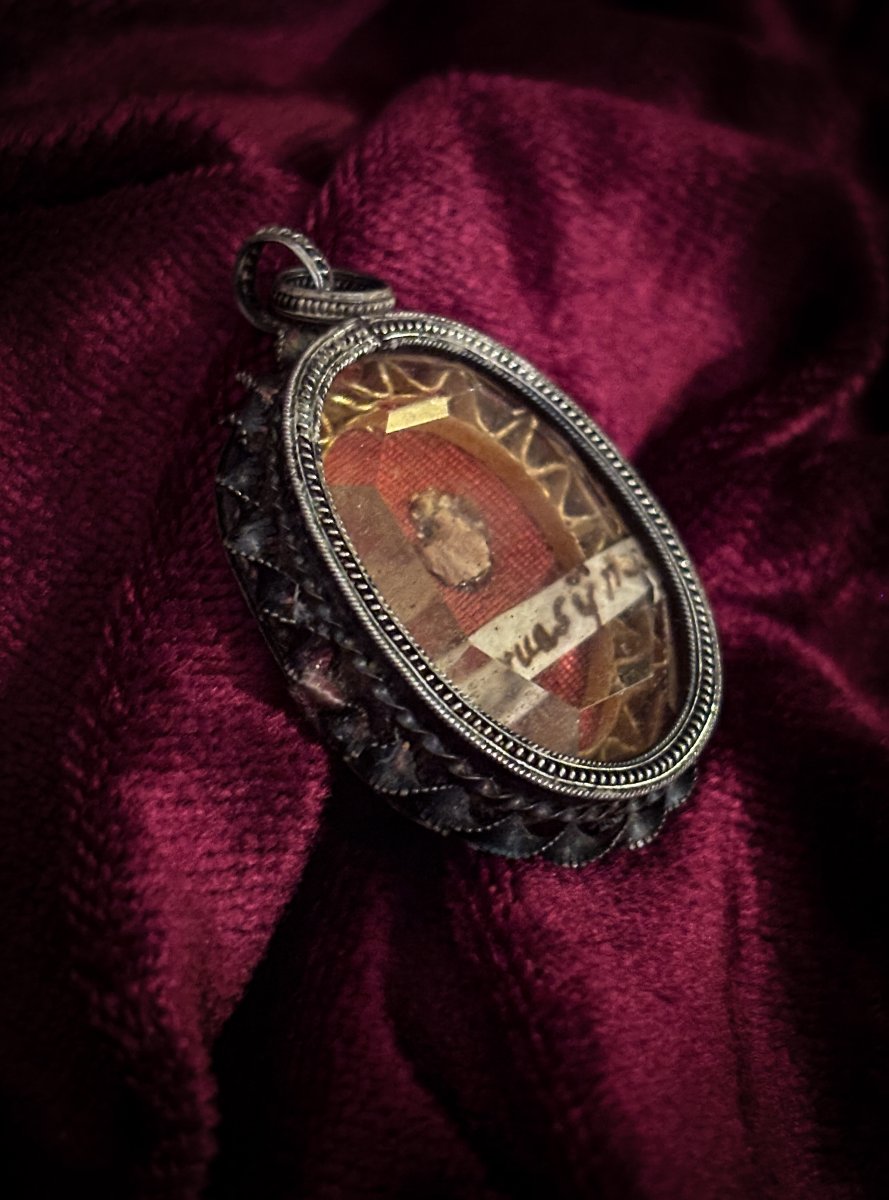 Silver Reliquary Containing A Relic Of Saint Gervais, 18th Century-photo-3