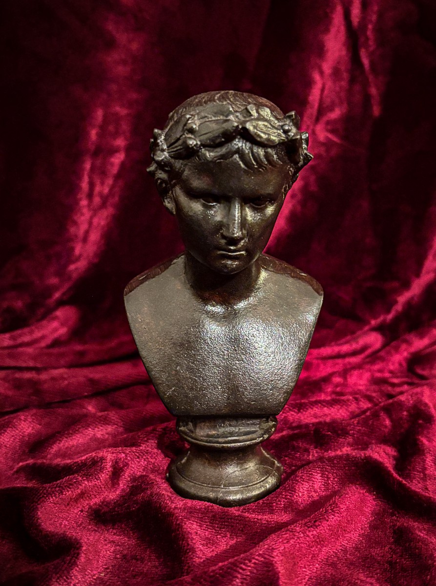 Buste d’Auguste en fonte - XIXe siècle