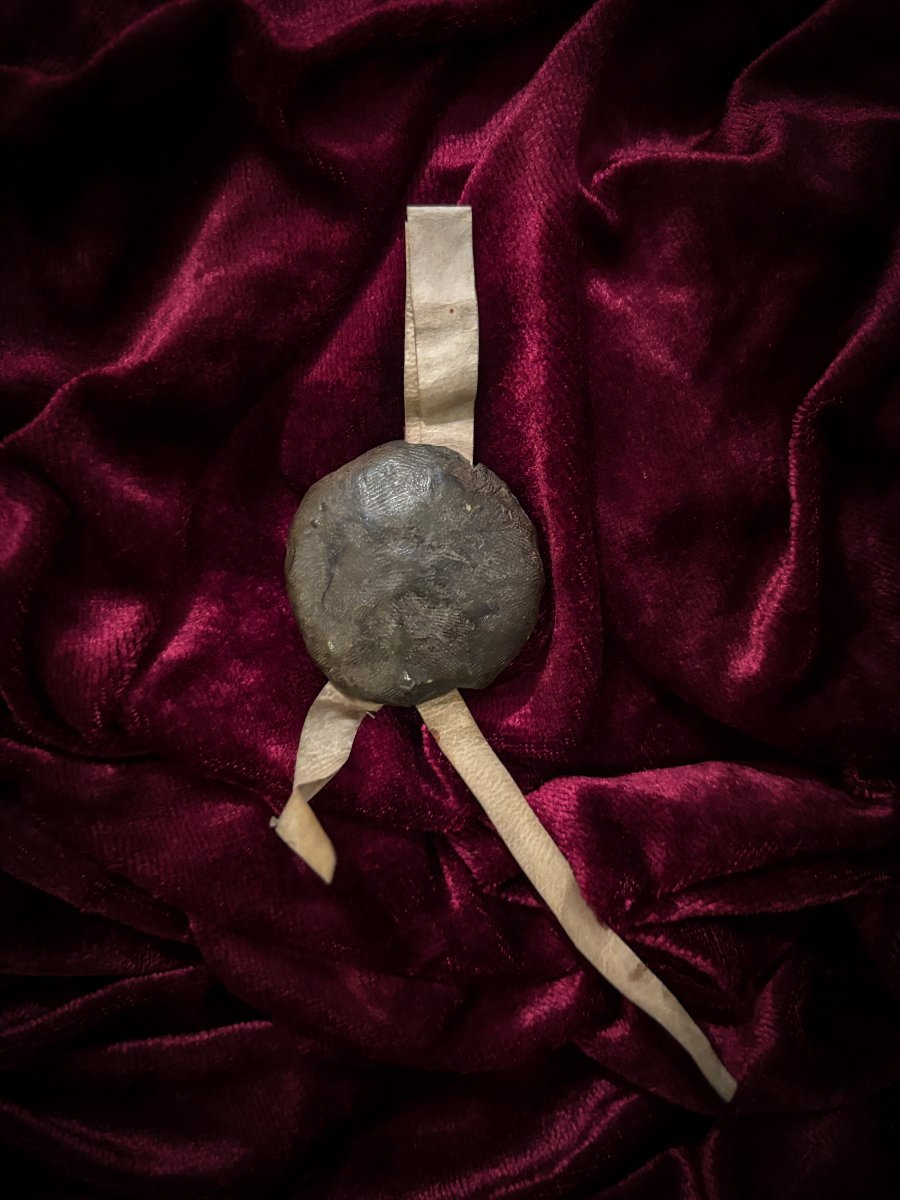 Medieval Knight's Seal, France, 13th-14th Century.-photo-2