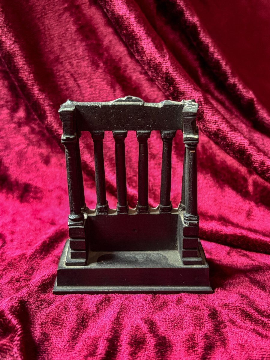Grand Tour Bronze - Temple Of Saturn, 19th Century.-photo-2