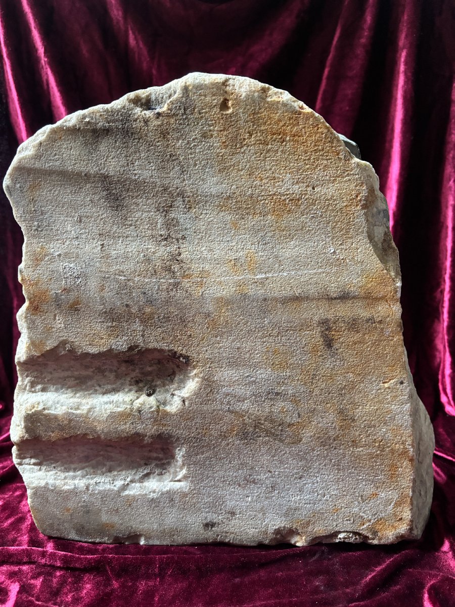 Altar Piece In Polychrome Marble, Italy, 17th Century-photo-3