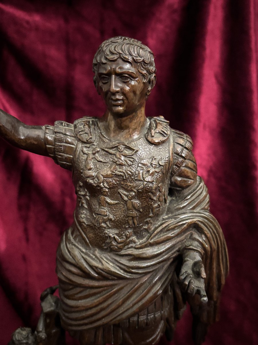 Grand Tour Bronze - Auguste De Prima Porta, Italy, 19th Century-photo-2