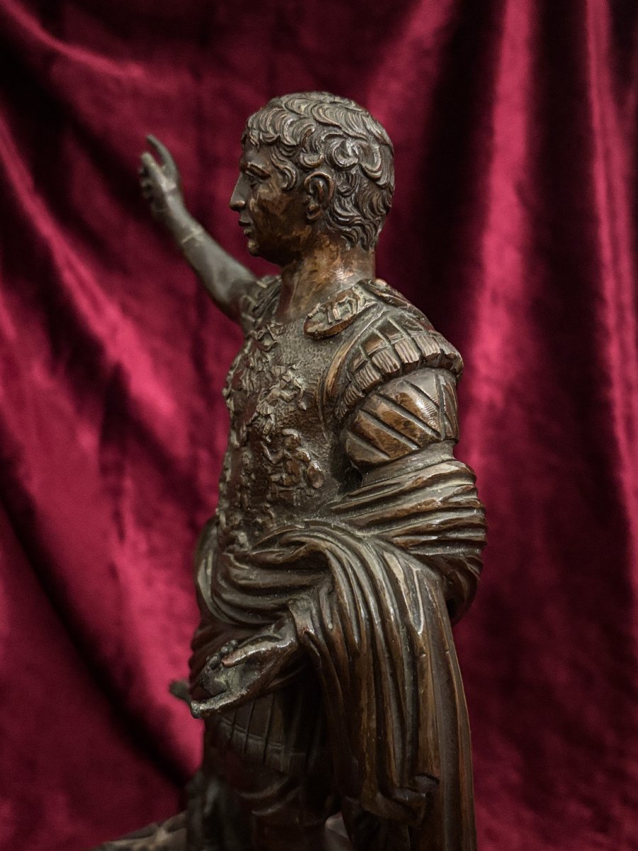 Grand Tour Bronze - Auguste De Prima Porta, Italy, 19th Century-photo-3