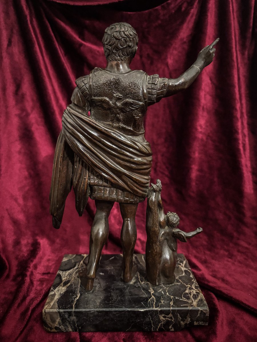 Grand Tour Bronze - Auguste De Prima Porta, Italy, 19th Century-photo-4