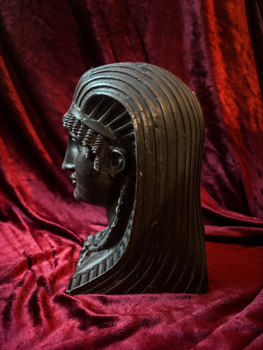 Tête en bronze Retour d'Egypte - époque Empire, XIXe siècle-photo-2