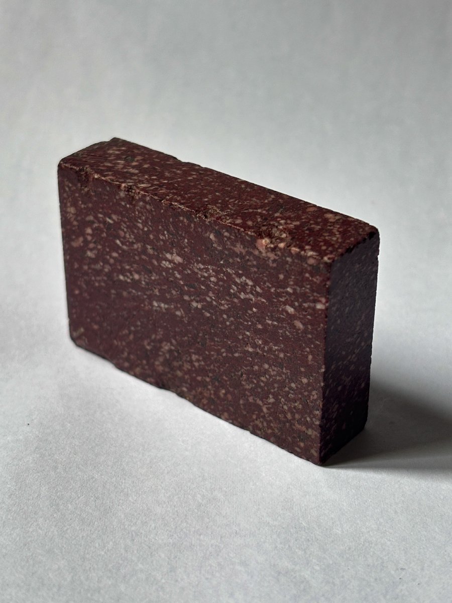 Rectangular Base In Imperial Egyptian Porphyry-photo-2