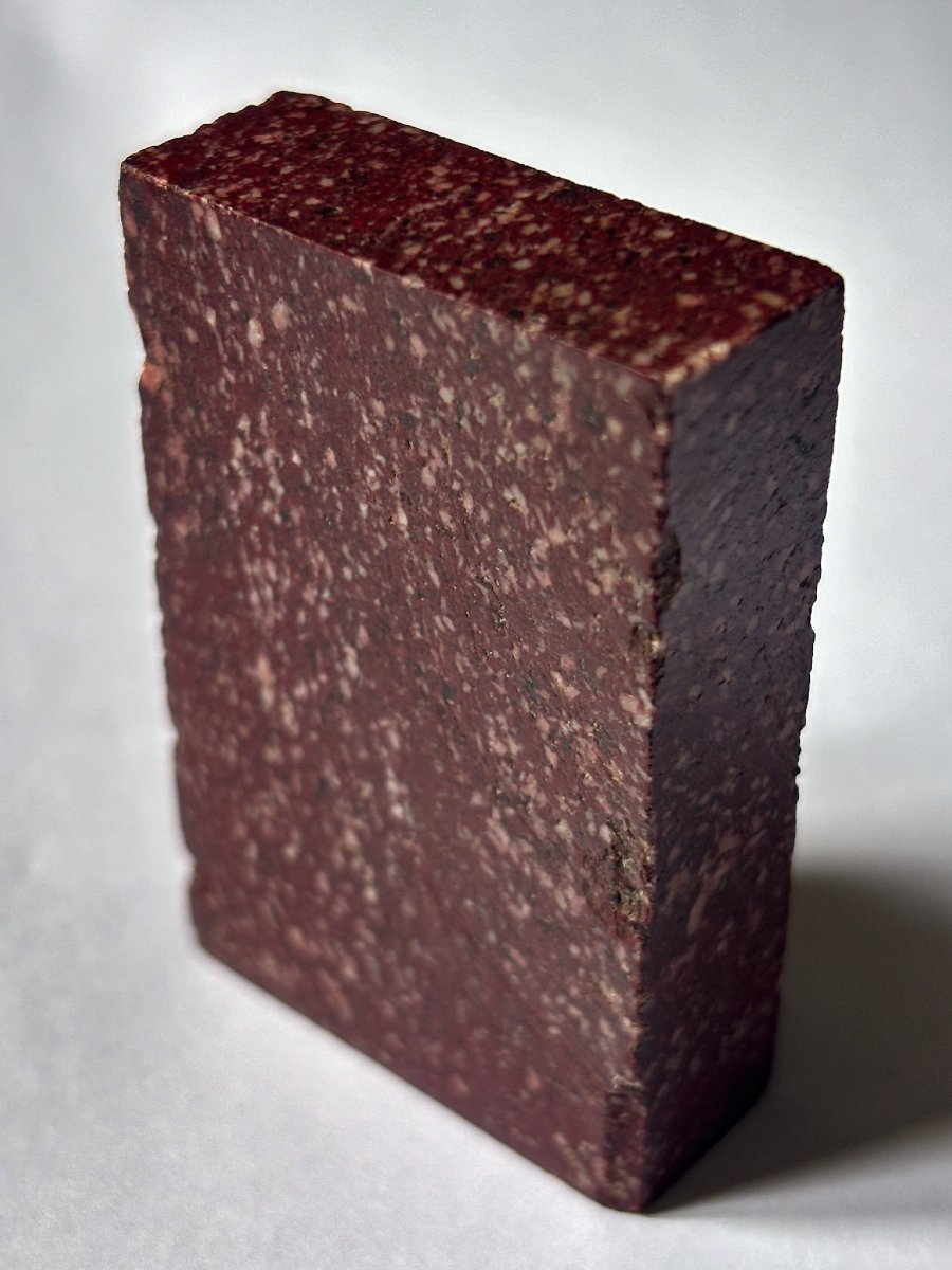 Rectangular Base In Imperial Egyptian Porphyry-photo-3