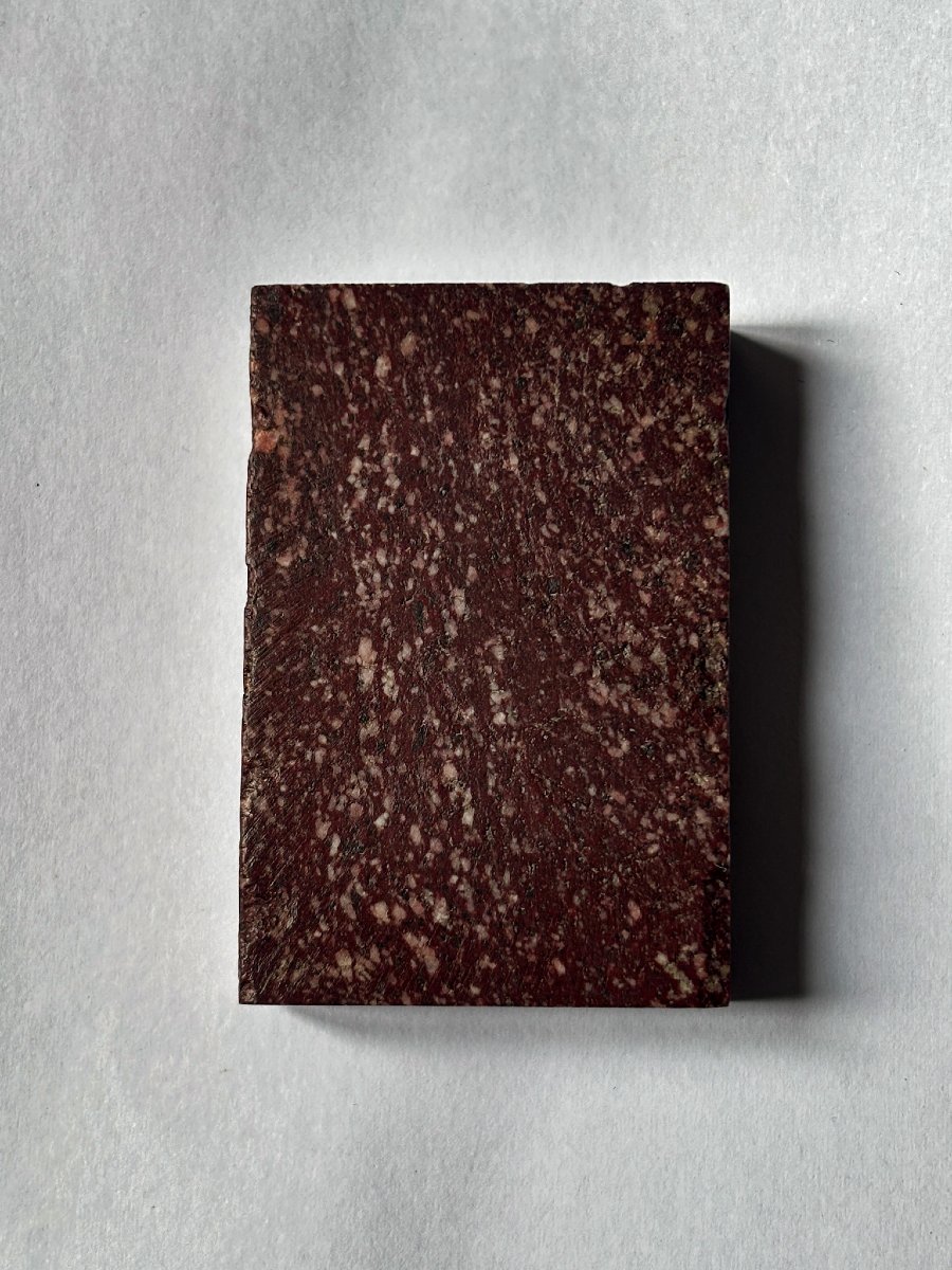 Rectangular Base In Imperial Egyptian Porphyry-photo-1