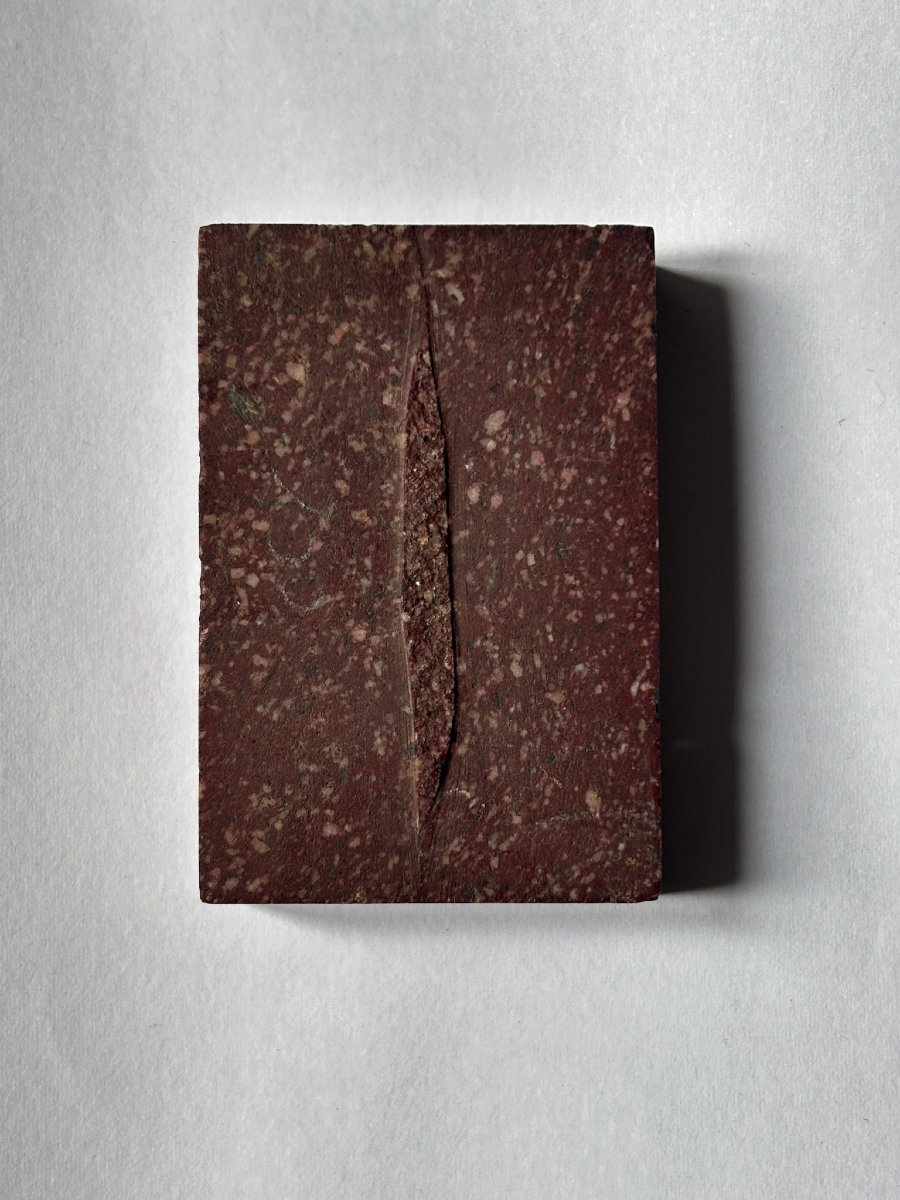 Rectangular Base In Imperial Egyptian Porphyry-photo-2