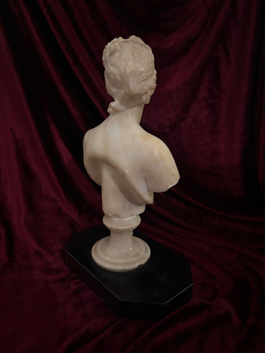 Bust Of Venus In Alabaster, Italy, Late 19th Century-photo-4