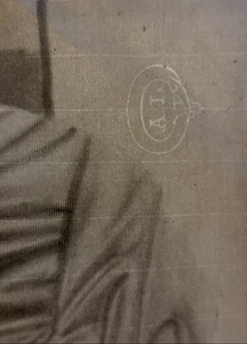 Dessin académique à l'Antique - Buste de Brutus, 1901-photo-3