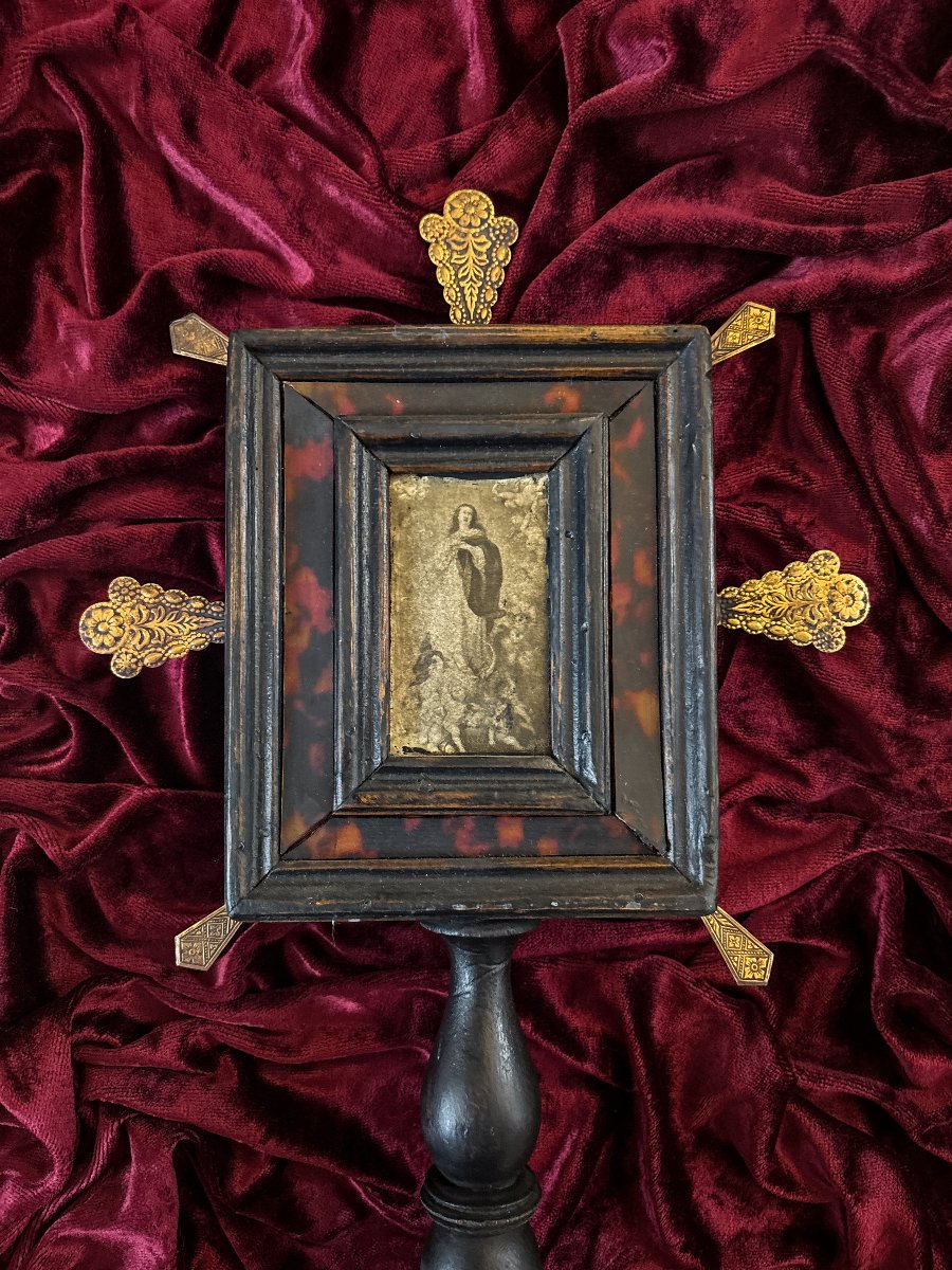 Reliquaire ostensoir de dévotion, Espagne, XIXe siècle-photo-2
