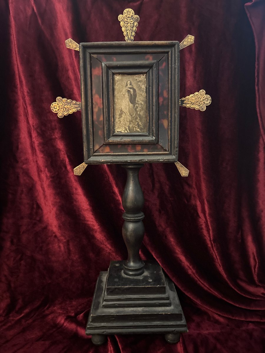 Reliquaire ostensoir de dévotion, Espagne, XIXe siècle-photo-1