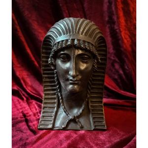 Tête en bronze Retour d'Egypte - époque Empire, XIXe siècle