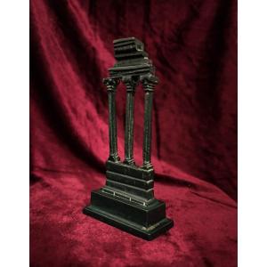 Grand Tour Bronze, Ruined Temple, Late 19th Century