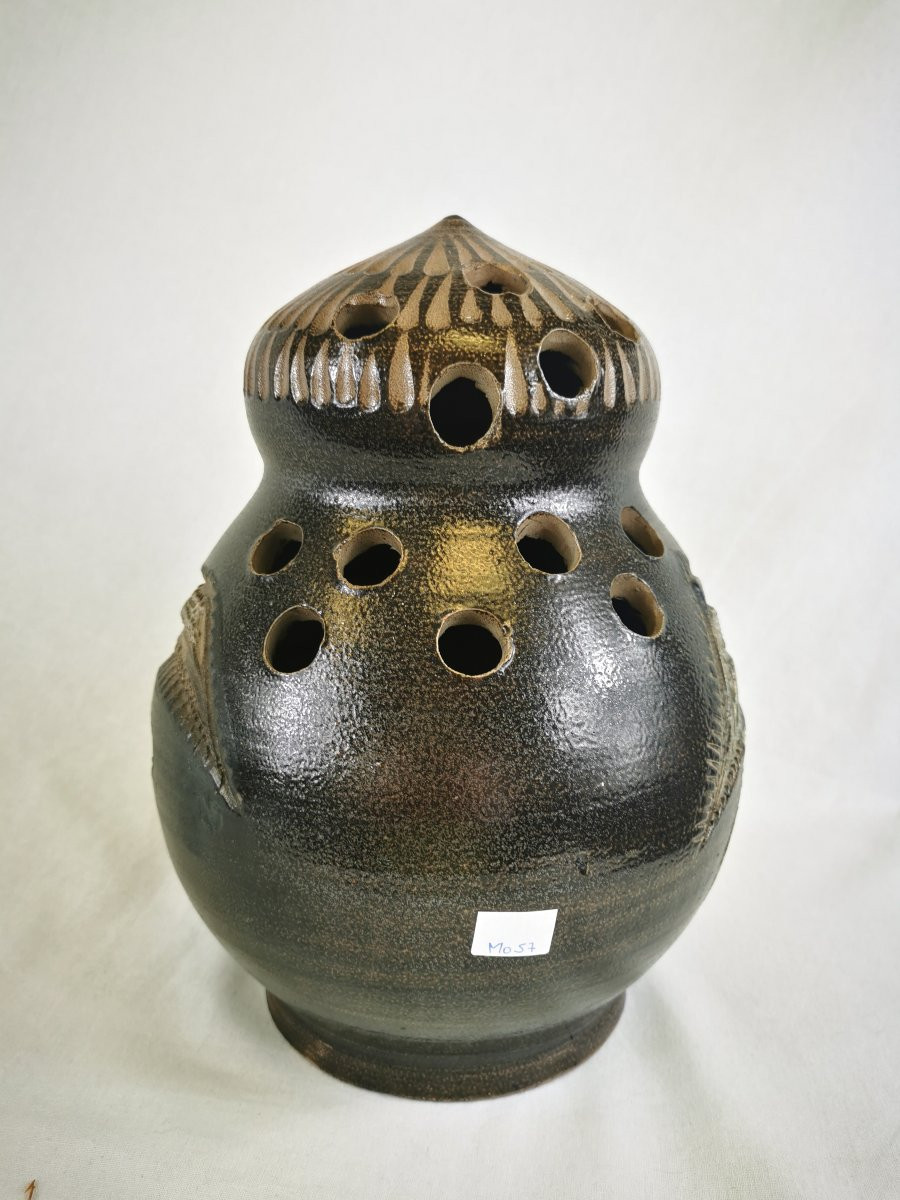 Vase Céramique Pique Fleur, Remmy Fils Betschdorf, 1989-photo-5