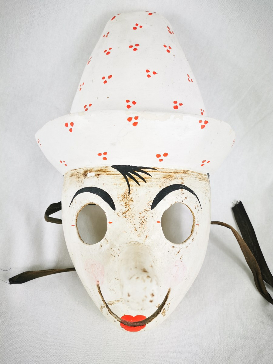 Venetian Carnival Mask Guerrino Lovato 80s Pinocchio Mask 