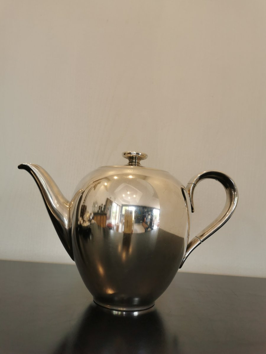 Heinrich German Porcelain House Ceramic And Silver Tea And Coffee Set -photo-3