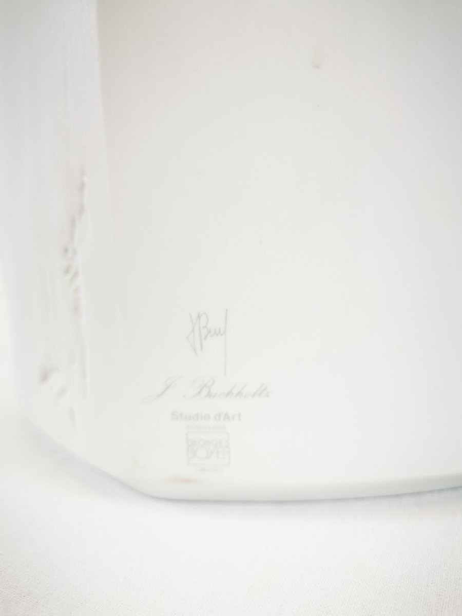 vase/cache pot porcelaine de  Limoges J Buchholtz-photo-6