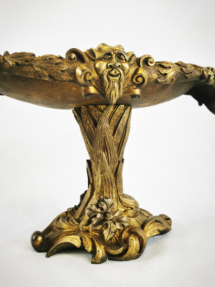 Gilded Bronze Cup In The "antique" Style -photo-4