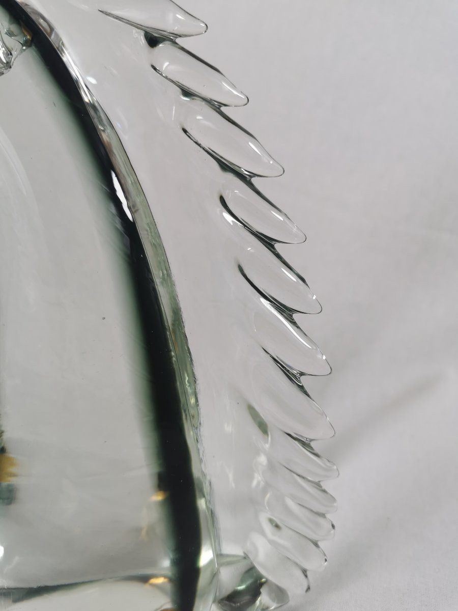 Tête de cheval en verre de Murano -photo-5