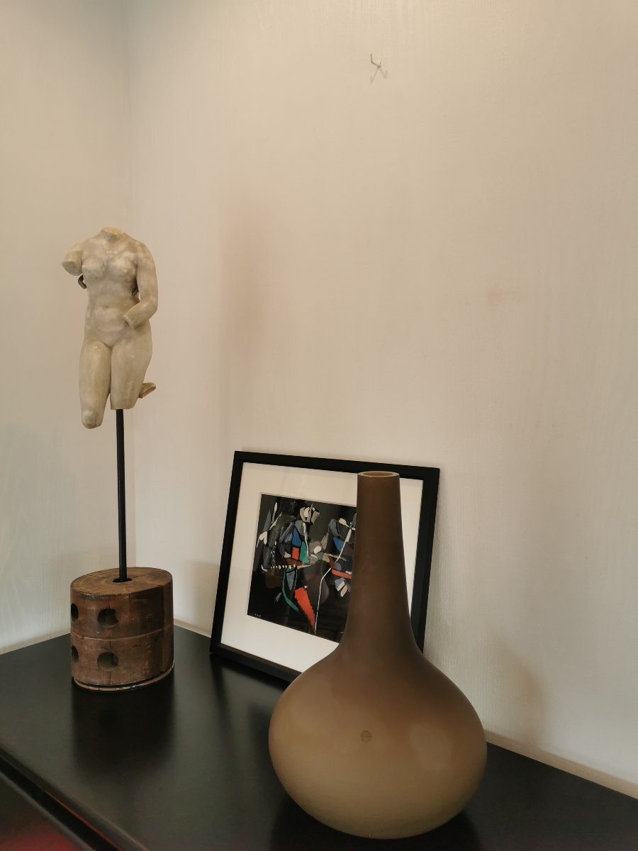 Vase de forme organique et élancée Murano par Salviati -photo-4