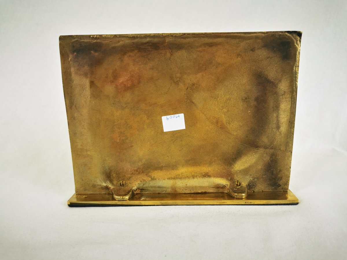 Decorative Bronze Plaque Signed Jean Yves Trémois -photo-4