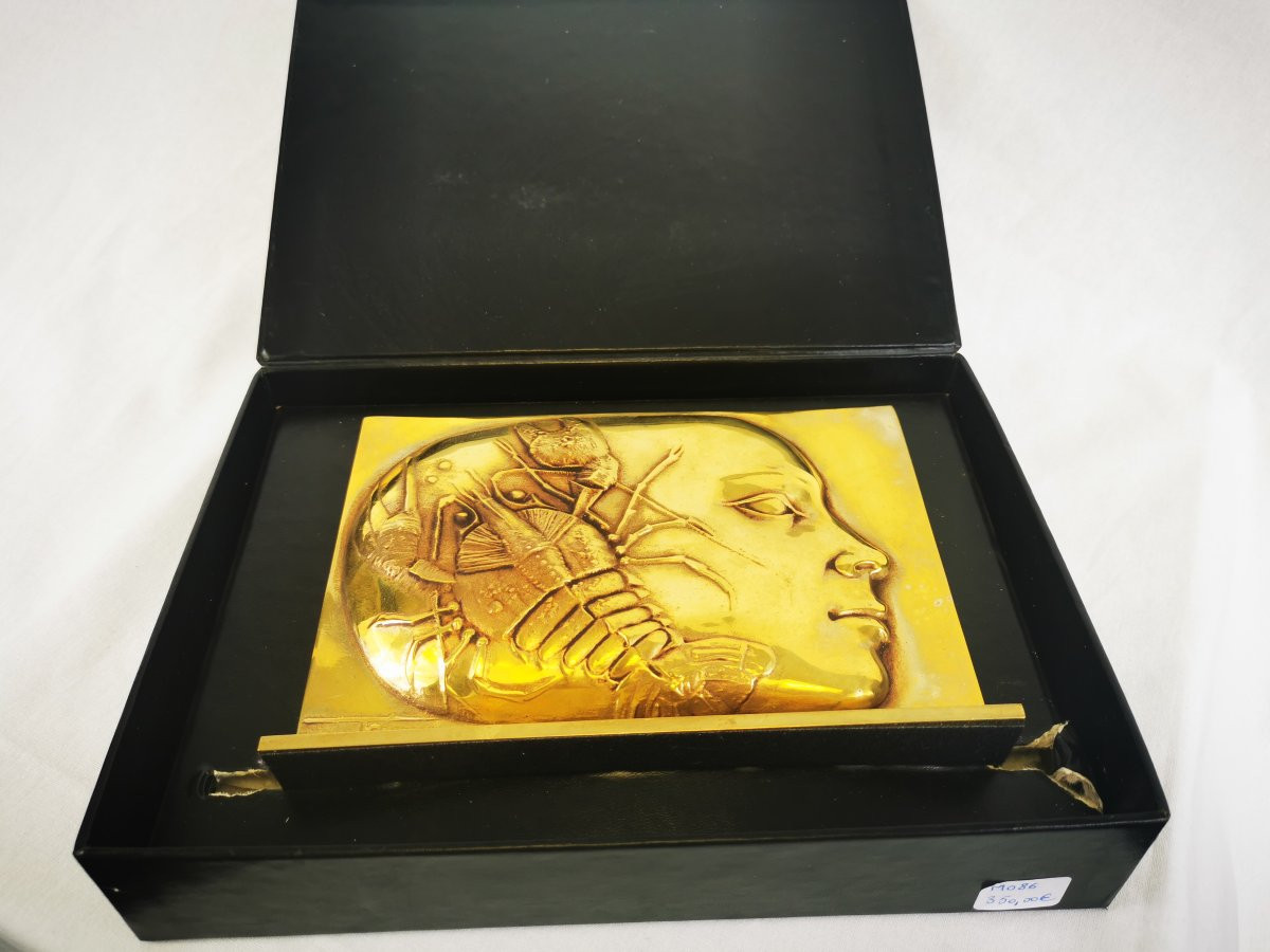 Decorative Bronze Plaque Signed Jean Yves Trémois -photo-8