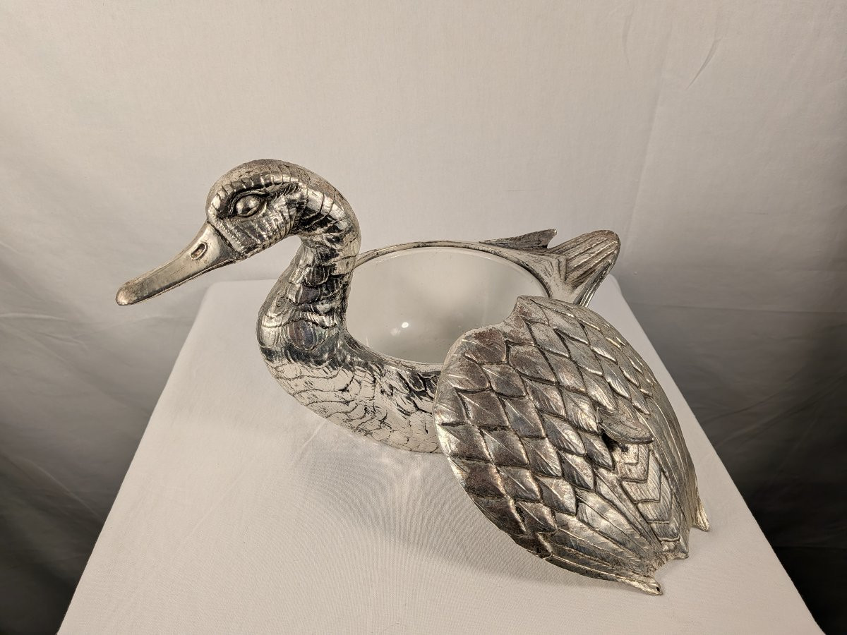 Seau à glaçons canard signé Mauro Manetti -photo-1