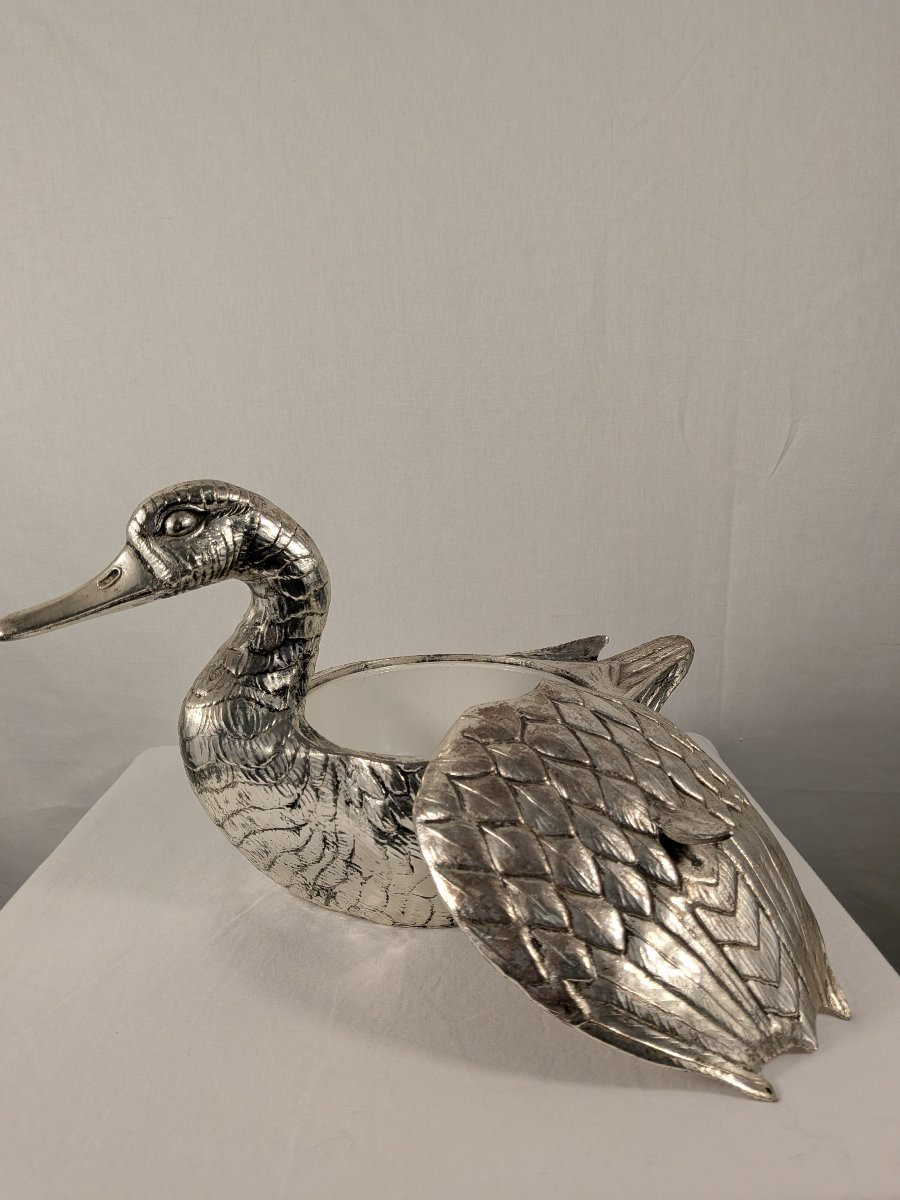 Seau à glaçons canard signé Mauro Manetti -photo-2