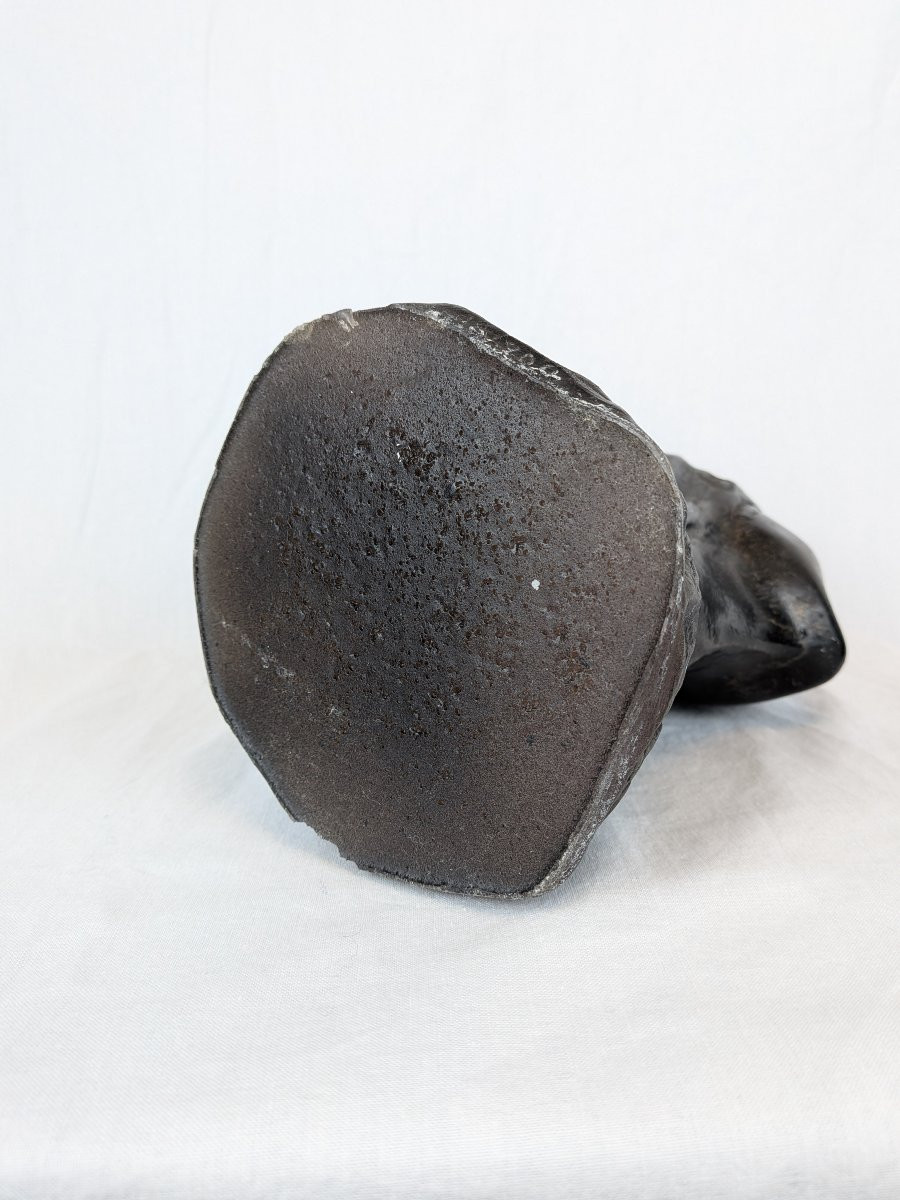 Sculpture représentant la tête d'une jeune femme signée DELPORTE Charles-photo-8