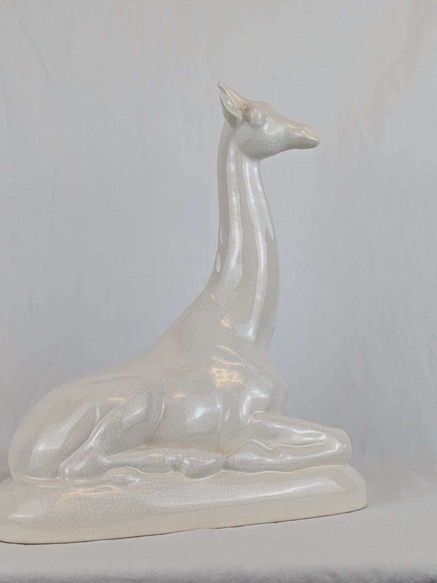 Objet de décoration en céramique " La girafe" Saint Clément -photo-1