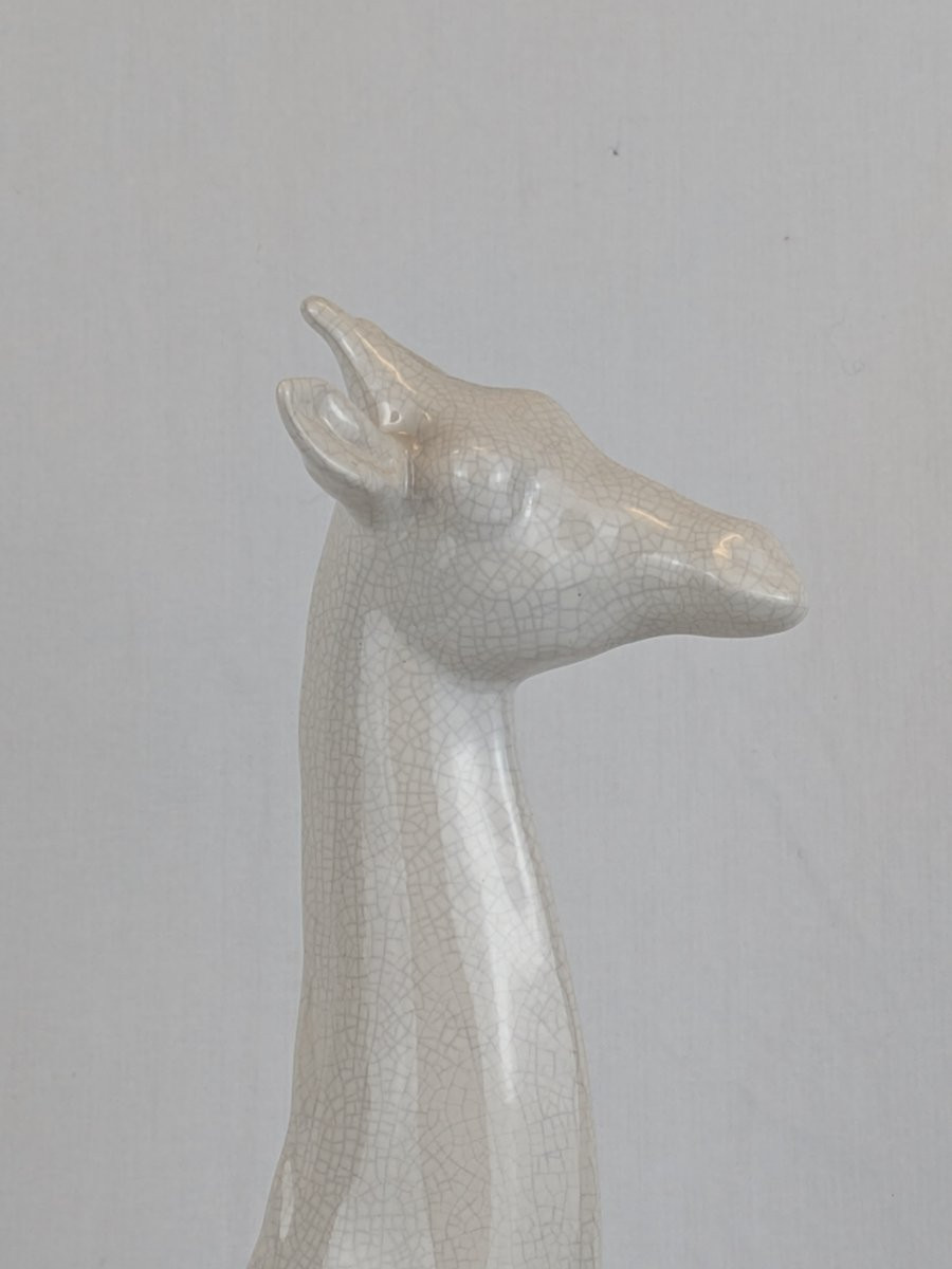 Objet de décoration en céramique " La girafe" Saint Clément -photo-4