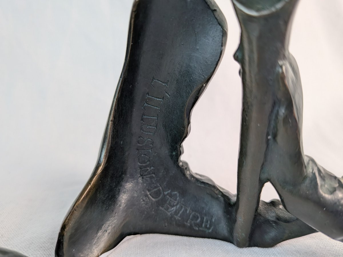 Sculpture Duo "the Illusion Of Being" Jacqueline Jorge Brito Monnaie De Paris -photo-7