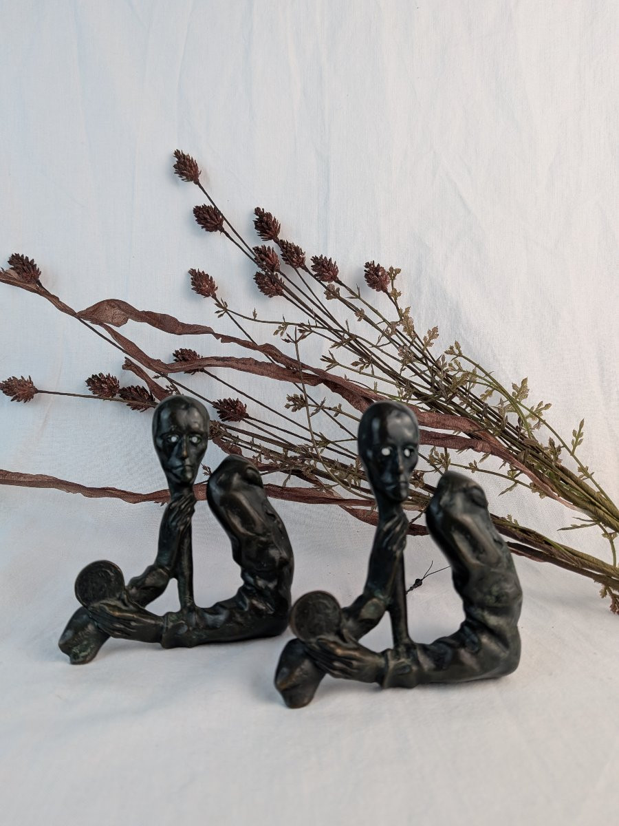 Sculpture Duo "the Illusion Of Being" Jacqueline Jorge Brito Monnaie De Paris -photo-8