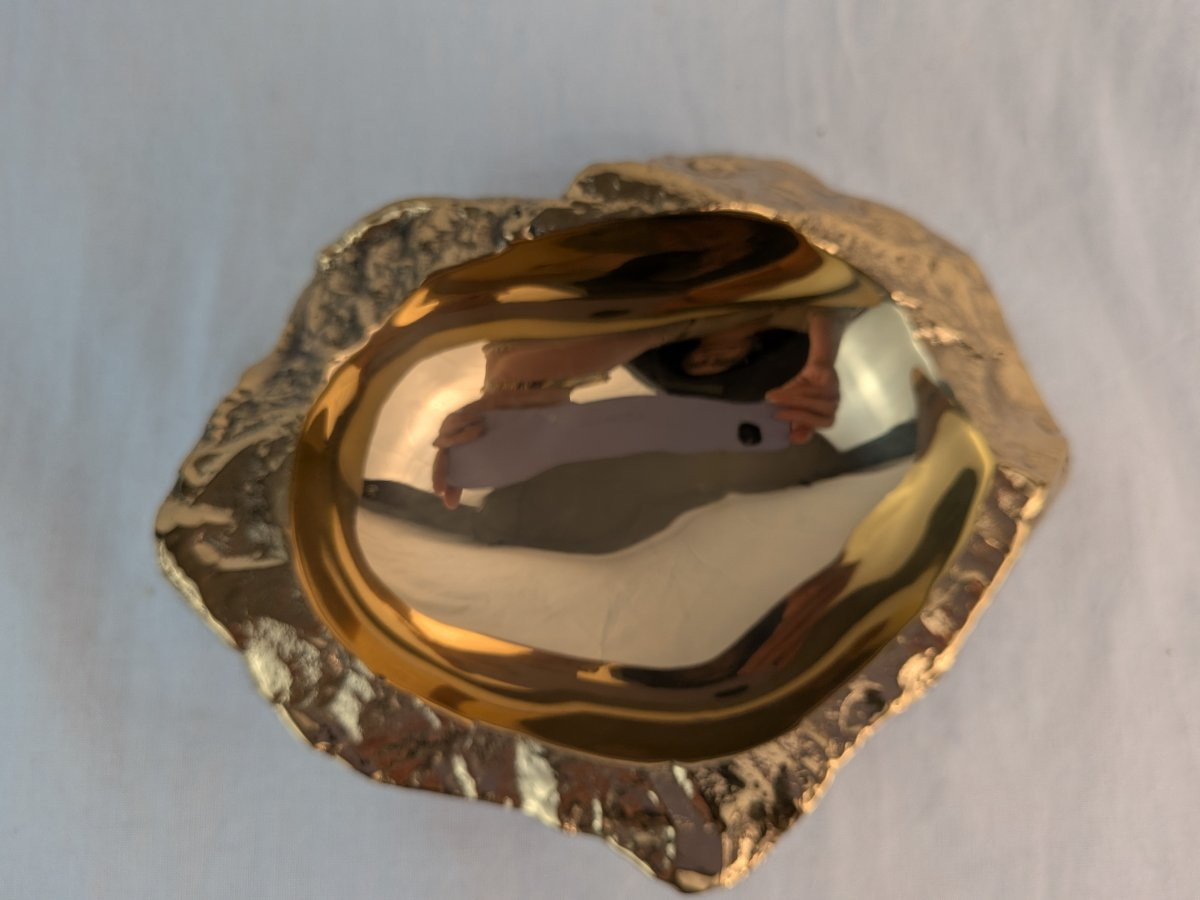 Monique Gerber Roc Model Gilt Bronze Trinket Tray -photo-4