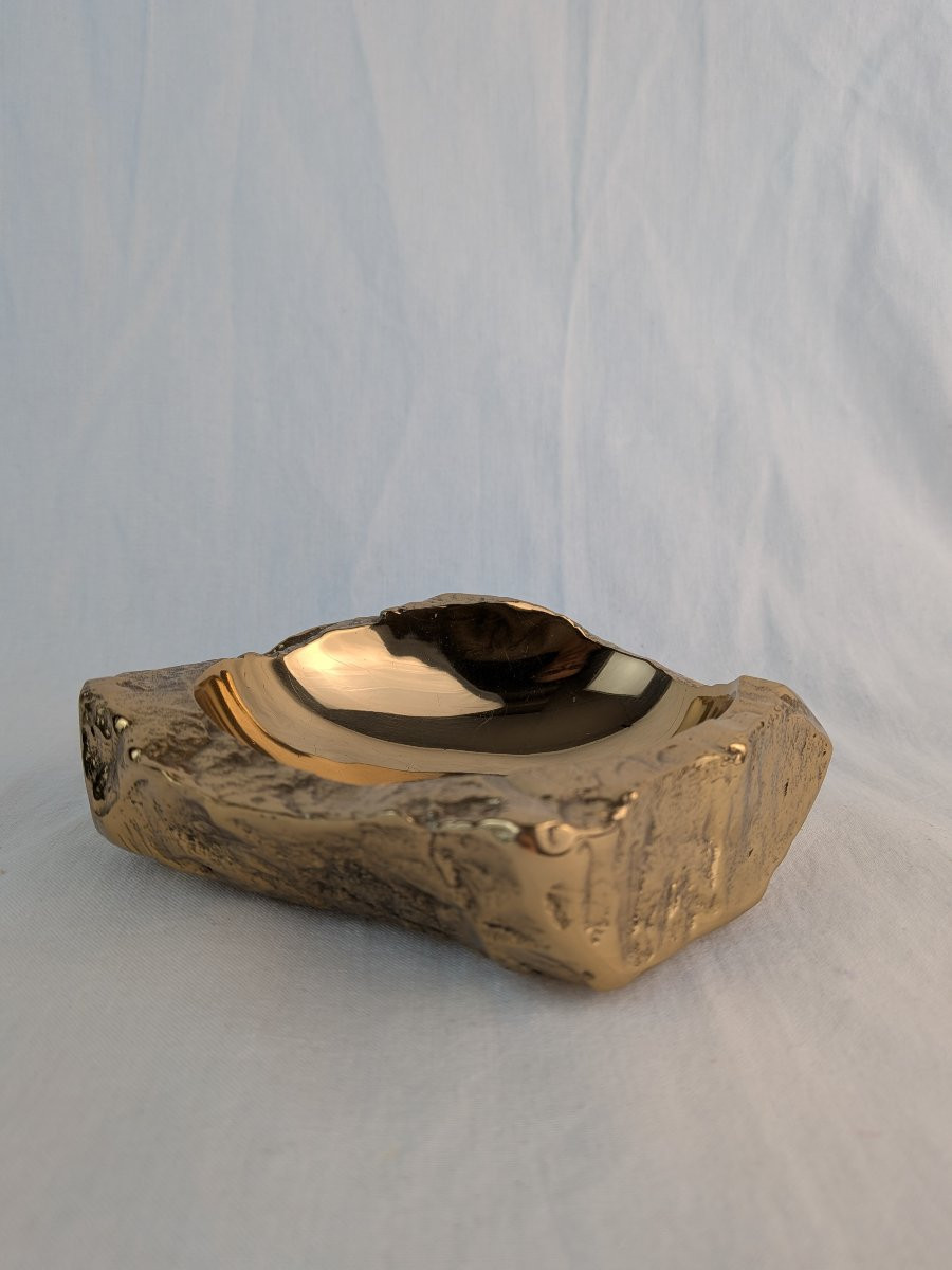 Monique Gerber Roc Model Gilt Bronze Trinket Tray -photo-1