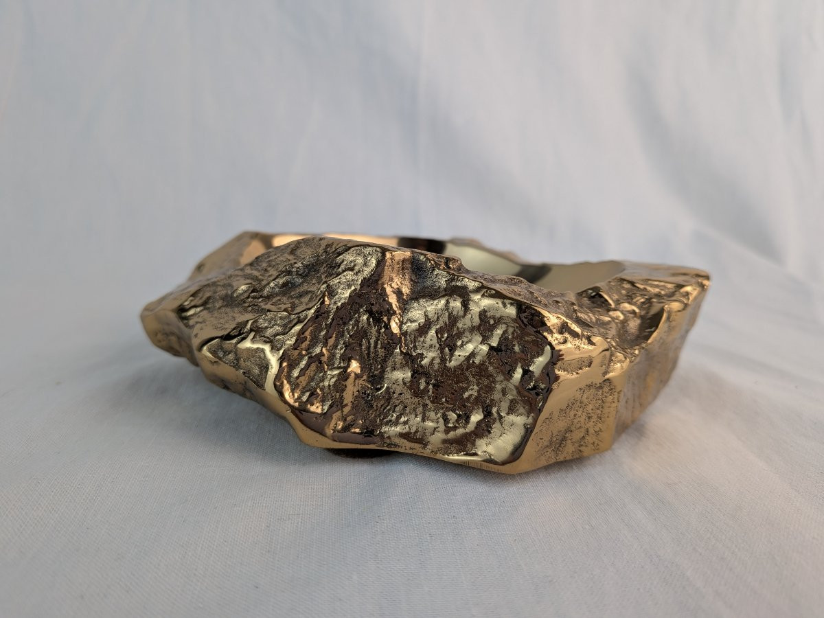 Monique Gerber Roc Model Gilt Bronze Trinket Tray -photo-4